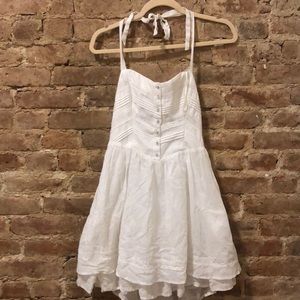 Guess White Halter Dress